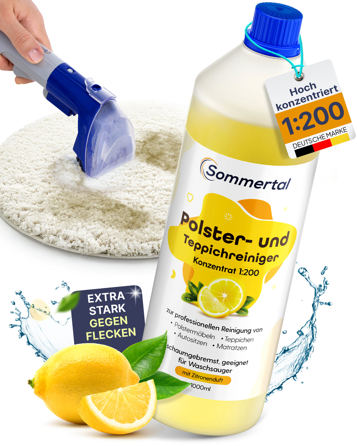 Polster- und Teppichreiniger, 1L Profi Konzentrat