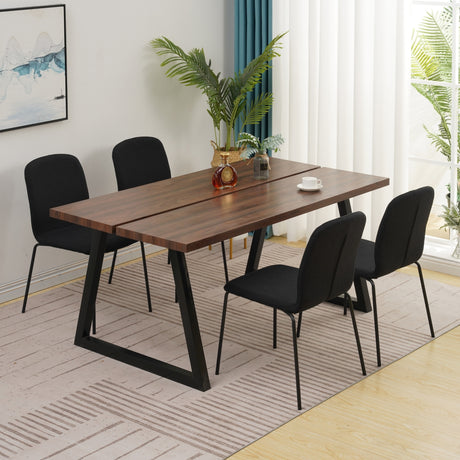 RAVINO Designer Stapelstühle 4er Set ENNA  / S10 mit Stoffbezug, Konferenzstühle Besucherstühle