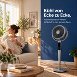 Sommertal SILENT300 Standventilator sehr leise, 25 dB, LED Ring