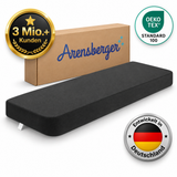 Arensberger LKW-Matratze aus Gelschaum, passend für Mercedes-Benz Actros MP4, 220 × 75 cm, 15 cm hoch, Bezug waschbar bis 60 °C
