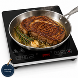 Sommertal Induktionskochfeld  Tragbar Super-Slim Design bis 240 °C mit 4h Timer