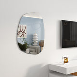 Designerspiegel oval Asymmetrisch,  Wandspiegel oder Türspiegel
