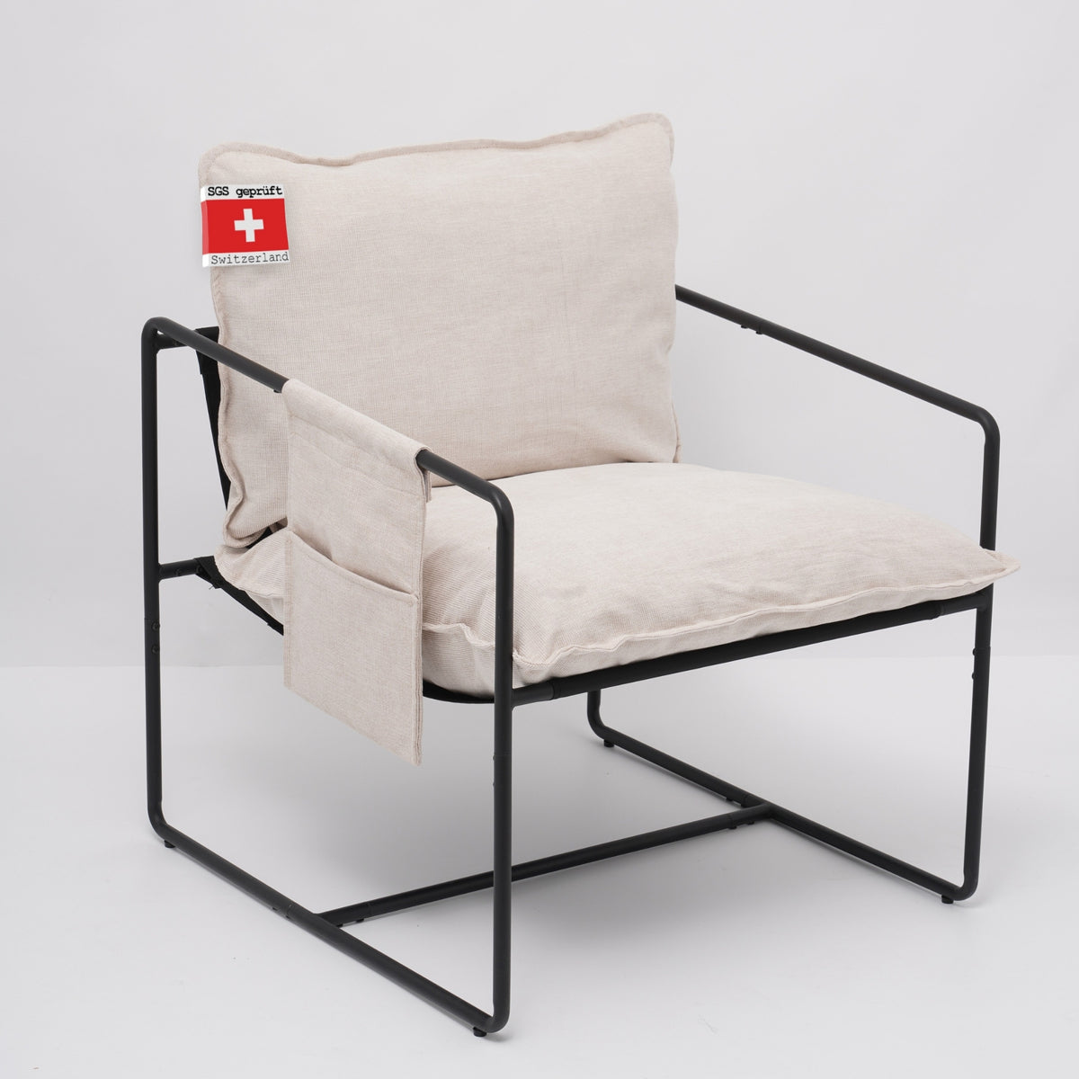 Albatros Designer Vintage Sessel Breston, hochwertiger Stoff Bezug