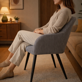 Albatros Esszimmerstuhl SILA – 2er Set Polsterstühle mit Armlehnen, Cord-Bezug