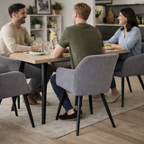 Albatros Esszimmerstuhl SILA – 2er Set Polsterstühle mit Armlehnen, Cord-Bezug