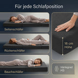 Arensberger Amalia Gästebett Klappmatratze | 16 cm XXL NANOCELL® Gelschaum | Faltmatratze mit Transporttasche
