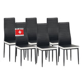 ALBATROS Designer Esszimmerstuhl MILANO | 4er/6er Set | Schwarz, Grau, Beige, Braun, Rot, Weiß | Kunstleder Bezug