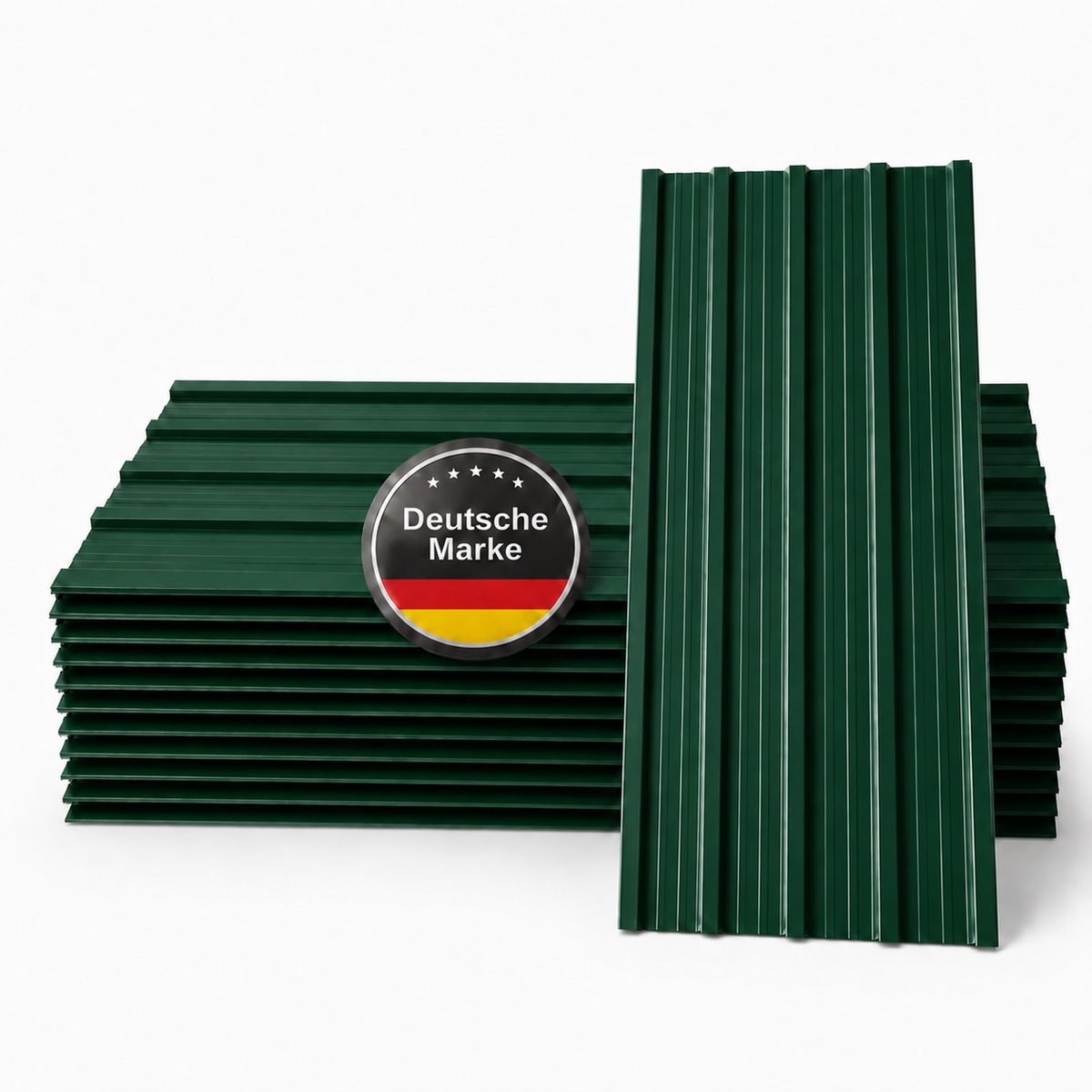 Albatros Trapezblech Dachplatten 12er oder 22er Set, Anthrazit RAL 7016 oder Grün RAL 6005, 1090 x 445 mm, verzinkt, Dachblech Profilblech für Gartenhaus, Carport, Schuppen und Gerätehaus