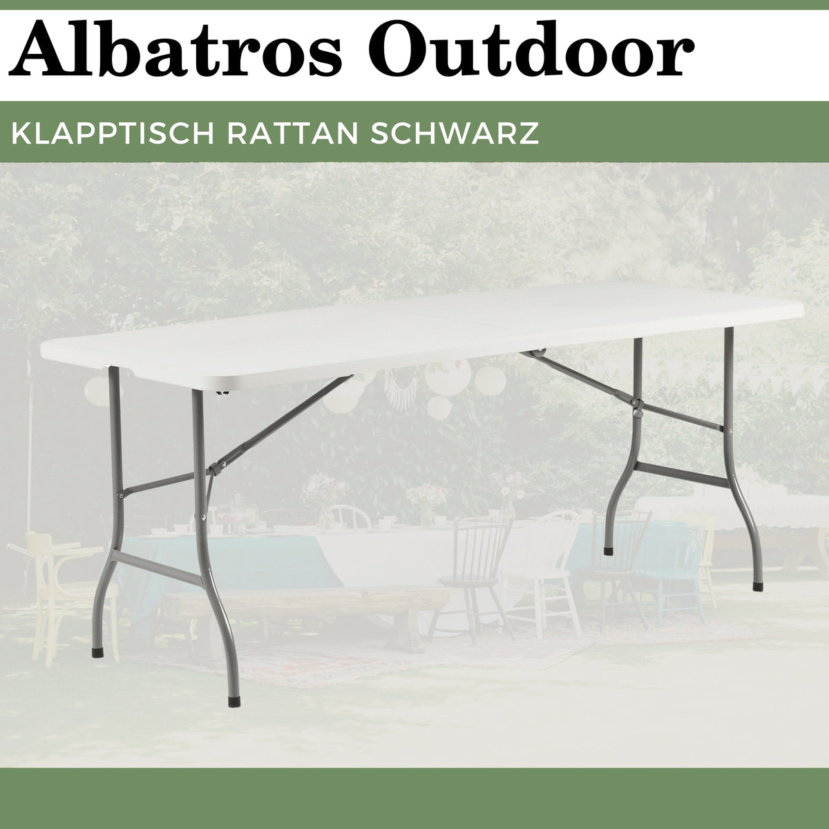 Buffettisch Klapptisch, robuste Konstruktion klappbar