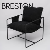 Albatros Designer Vintage Sessel Breston, hochwertiger Stoff Bezug