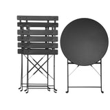 Bistroset 3-teilig, klappbarer Bistrotisch mit 2 Stühlen
