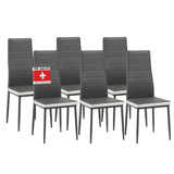 ALBATROS Designer Esszimmerstuhl MILANO | 4er/6er Set | Schwarz, Grau, Beige, Braun, Rot, Weiß | Kunstleder Bezug