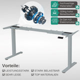 höhenverstellbares Schreibtischgestell LIFT S5 schwarz/weiß/silber, elektrisch