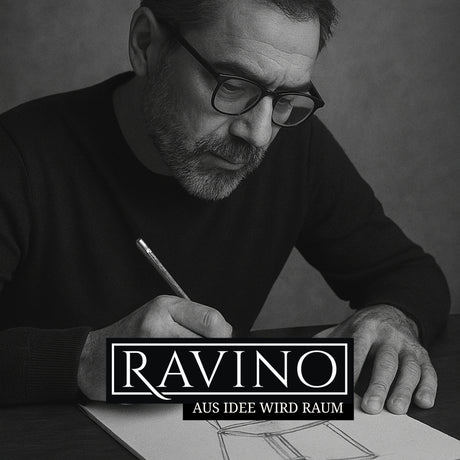 RAVINO Designer Stapelstühle 4er Set ENNA  / S10 mit Stoffbezug, Konferenzstühle Besucherstühle