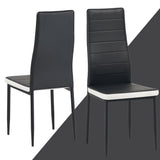 ALBATROS Designer Esszimmerstuhl MILANO | 4er/6er Set | Schwarz, Grau, Beige, Braun, Rot, Weiß | Kunstleder Bezug