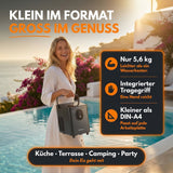 EM12S Eiswürfelmaschine | Eismaschine 12kg/24h | Eiswürfelbereiter mit Griff | extra große 0,3kg Bullet Eiswürfel in 20 Min | leise 50db | Ice Maker für Küche, Büro & Party
