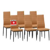 ALBATROS Designer Esszimmerstuhl MILANO | 4er/6er Set | Schwarz, Grau, Beige, Braun, Rot, Weiß | Kunstleder Bezug