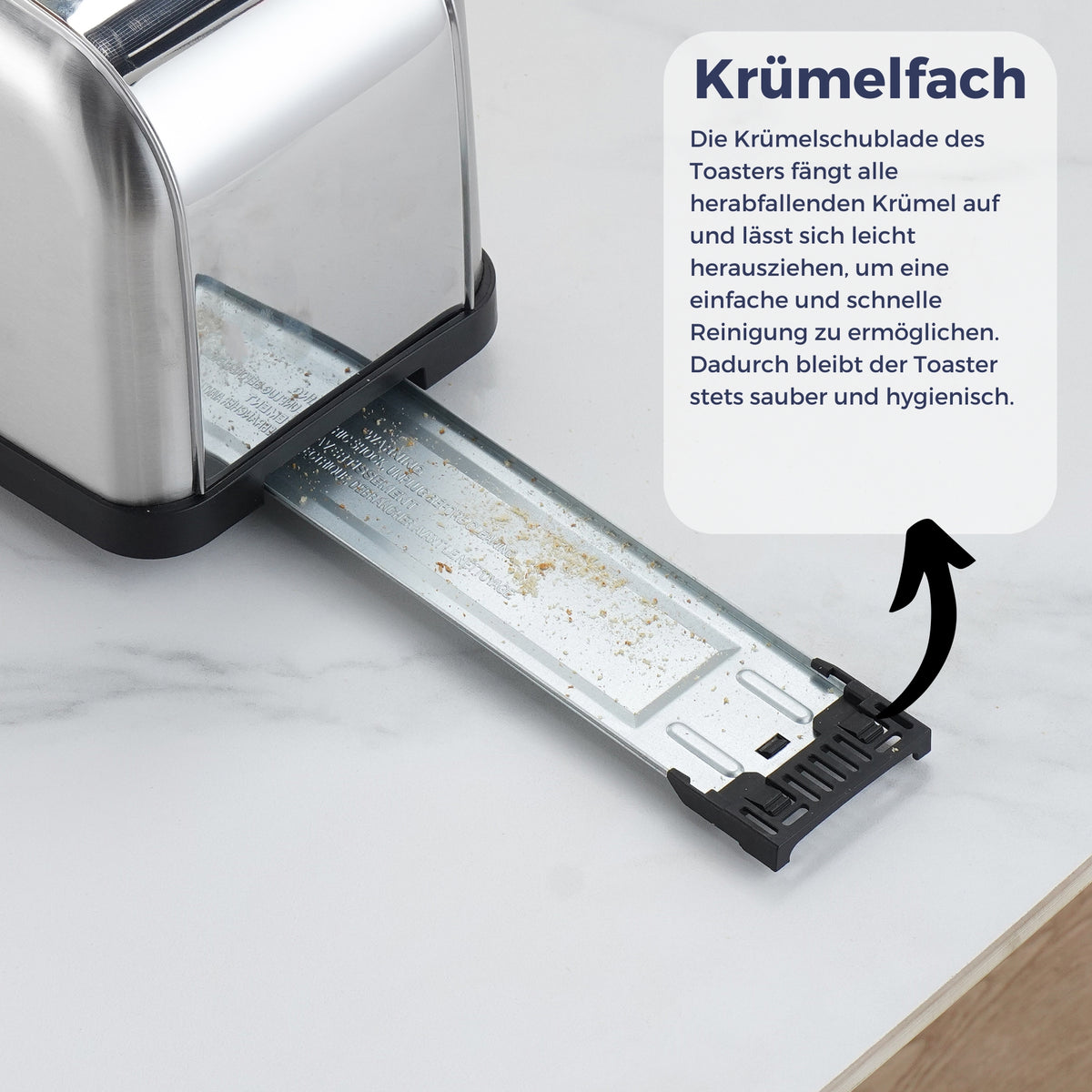 Toaster ST1500 XXL, 4 Scheiben mit Brötchenaufsatz, Display