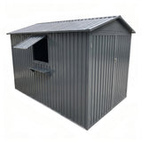 Albatros Premium Quad-Garage – verzinktes Metall in Anthrazit (RAL 7016) | 201,4 × 328,6 × 190,9 cm | Quad-Unterstellplatz | wetterfeste Quad-Garage, abschließbar