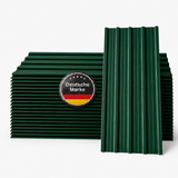 Albatros Trapezblech Dachplatten 12er oder 22er Set, Anthrazit RAL 7016 oder Grün RAL 6005, 1090 x 445 mm, verzinkt, Dachblech Profilblech für Gartenhaus, Carport, Schuppen und Gerätehaus