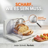 Sommertal Allesschneider AS170 150W Edelstahlmesser mit Wellenschliff,klappbar