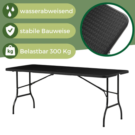 Buffettisch Klapptisch, robuste Konstruktion klappbar
