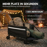 Albatros Bollerwagen klappbar 120L mit Flaschenöffner & Getränkehalter