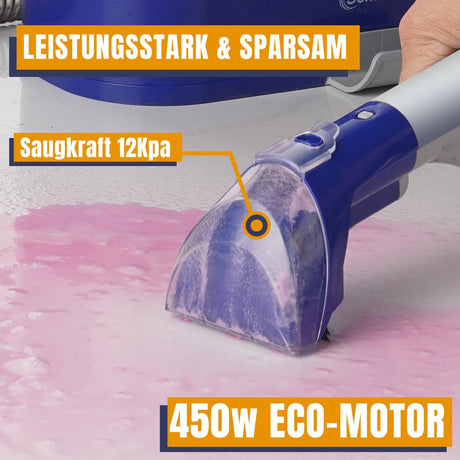 MultiCleaner WS450 5in1 +1L Polsterreiniger, Gerät für Teppiche, Treppen, Polster, Sofa, Auto, Tiere, Flecken