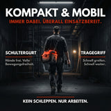 VAC912 Akku Nass Trockensauger 18V – Kabelloser Nasssauger für Auto, Werkstatt & Garage | Saugt Nass & Trocken | Bläst | HEPA