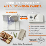 Sommertal Allesschneider AS170 150W Edelstahlmesser mit Wellenschliff,klappbar