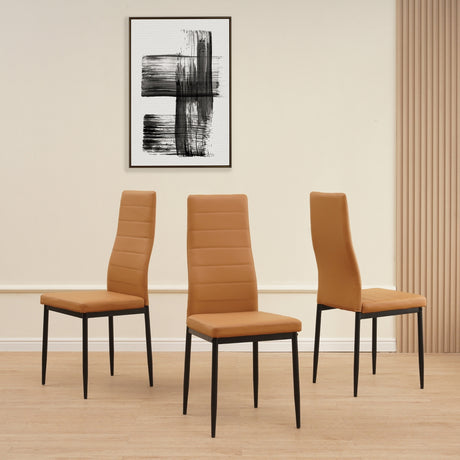 ALBATROS Designer Esszimmerstuhl MILANO | 4er/6er Set | Schwarz, Grau, Beige, Braun, Rot, Weiß | Kunstleder Bezug