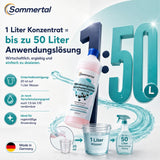Sommertal Mikrobiologischer Geruchsvernichter Konzentrat 4L – 1:50 für Tiergerüche, Küche, Bad, Sanitär, Polster & Teppiche