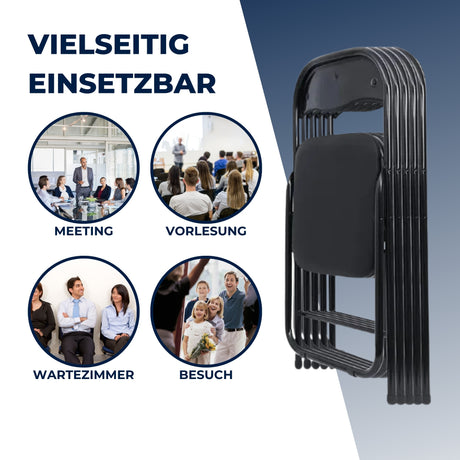 Albatros Klappstuhl Manitu Klappstühle schwarz Metallrahmen