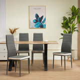 ALBATROS Designer Esszimmerstuhl MILANO | 4er/6er Set | Schwarz, Grau, Beige, Braun, Rot, Weiß | Kunstleder Bezug