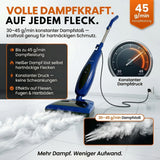 Sommertal Dampfreiniger für Böden 2-in-1 – 1200W, 500ml Tank, 30–45 g/min, Dampfmop & Handdampfreiniger