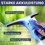 Sommertal Fenstersauger Set mit Sprühflasche & Mikrofaserpad – Akku Fensterreiniger