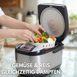 Reiskocher RK50 5 Liter – Elektrischer Reiskocher mit 3D Heizsystem, Warmhaltefunktion & Timer – Reiskocher mit Touch Bedienung – Premium Reiskocher – 790W
