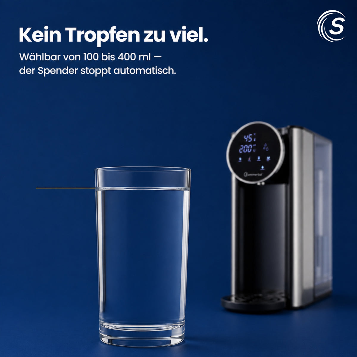 HW400 Heißwasserspender Businessline, XXL Version mit abnehmbaren 4L Tank
