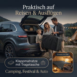 Arensberger Amalia Gästebett Klappmatratze | 16 cm XXL NANOCELL® Gelschaum | Faltmatratze mit Transporttasche