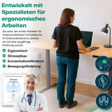 höhenverstellbares Schreibtischgestell LIFT S5 schwarz/weiß/silber, elektrisch