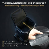ALBATROS Einkaufstrolley Groß | Einkaufsroller mit großer Tasche, Thermo-Innenbeutel | Sichtfenster für Einkaufszettel | Faltbar klappbar mit großen Räder | Sackkarre inkl. Einkaufswagen-chip