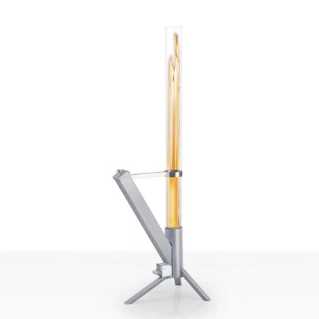 Albatros hochwertige Pelletfackel aus Edelstahl | Raketenofen für den Garten | mit Glas Feuerrohr | Terrassenheizung Terrassenofen | Outdoor Feuerstelle ohne Strom | bis 70 Min Brenndauer