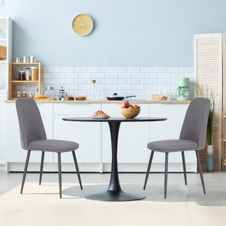 ALBATROS Designer Esszimmerstuhl BONO | 2er Set | Schwarz, Grau, Beige, Blau | Stoff Bezug