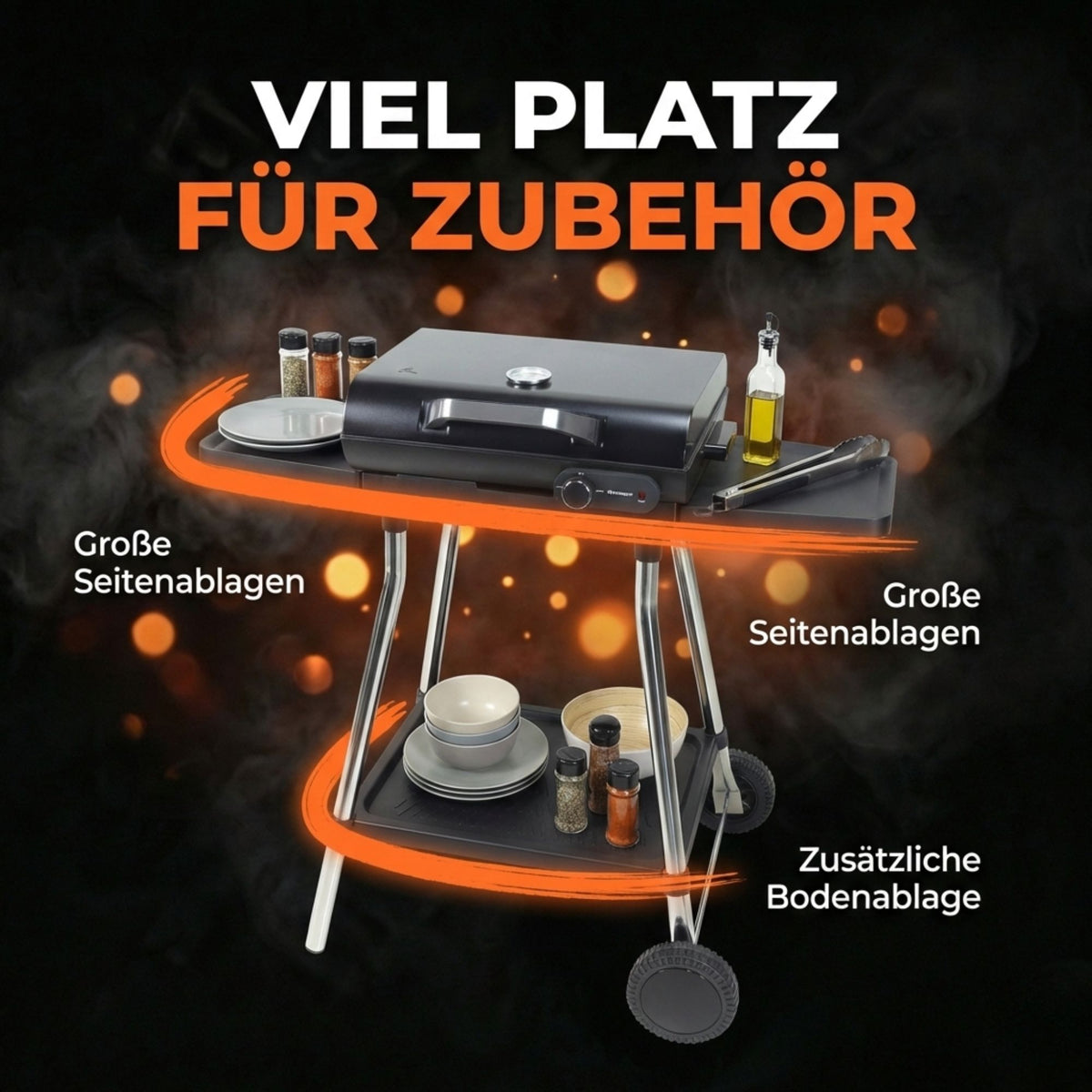 Sommertal 2in1 Elektrogrill Tischgrill BBQ928