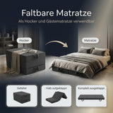 Arensberger Amalia Gästebett Klappmatratze | 16 cm XXL NANOCELL® Gelschaum | Faltmatratze mit Transporttasche