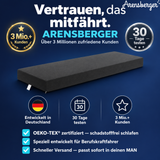 Arensberger LKW-Matratze aus Gelschaum, passend für Volvo FH ab 2017, 200 × 74 cm, 15 cm hoch, Bezug waschbar bis 60 °C