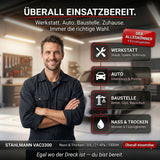 STAHLMANN VAC3300 Industriestaubsauger; 30L Tank, integrierte Steckdose