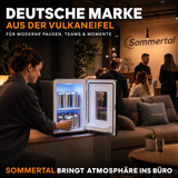 KS15 Mini Kühlschrank, zum kühlen und wärmen, Volumen 15L, AC für Haus Steckdose und DC für Auto 12V Betrieb, Bierkühlschrank lautlos Getränkekühlschrank klein