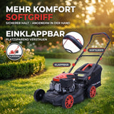 Rasenmäher Benzin mit Antrieb BR460 – 5,4PS (4,0kW) 170ccm mit Antrieb, 46cm Schnittbreite, Mulchen, Schnitthöhenverstellung, Easy Clean Anschluss, Große Räder, 60L Korb