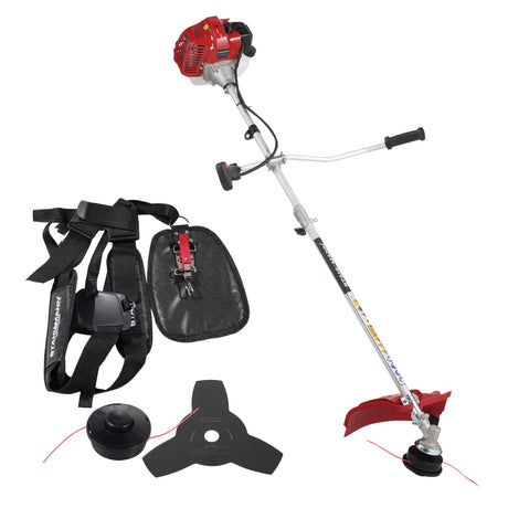 Stahlmann Freischneider Benzin MS520 – Motorsense Benzin mit kraftvollem 3PS Motor, 42cm Schnittbreite